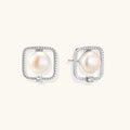 Pearl Halo Studs