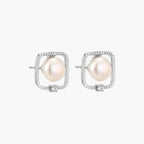 Pearl Halo Studs