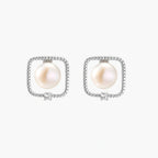 Pearl Halo Studs