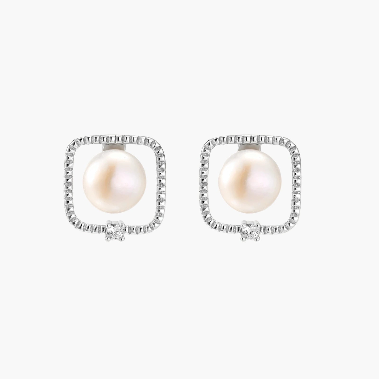 Pearl Halo Studs
