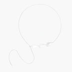 Minimalist sterling silver necklace with three brushed leaf-shaped pendants on delicate chain against white background
