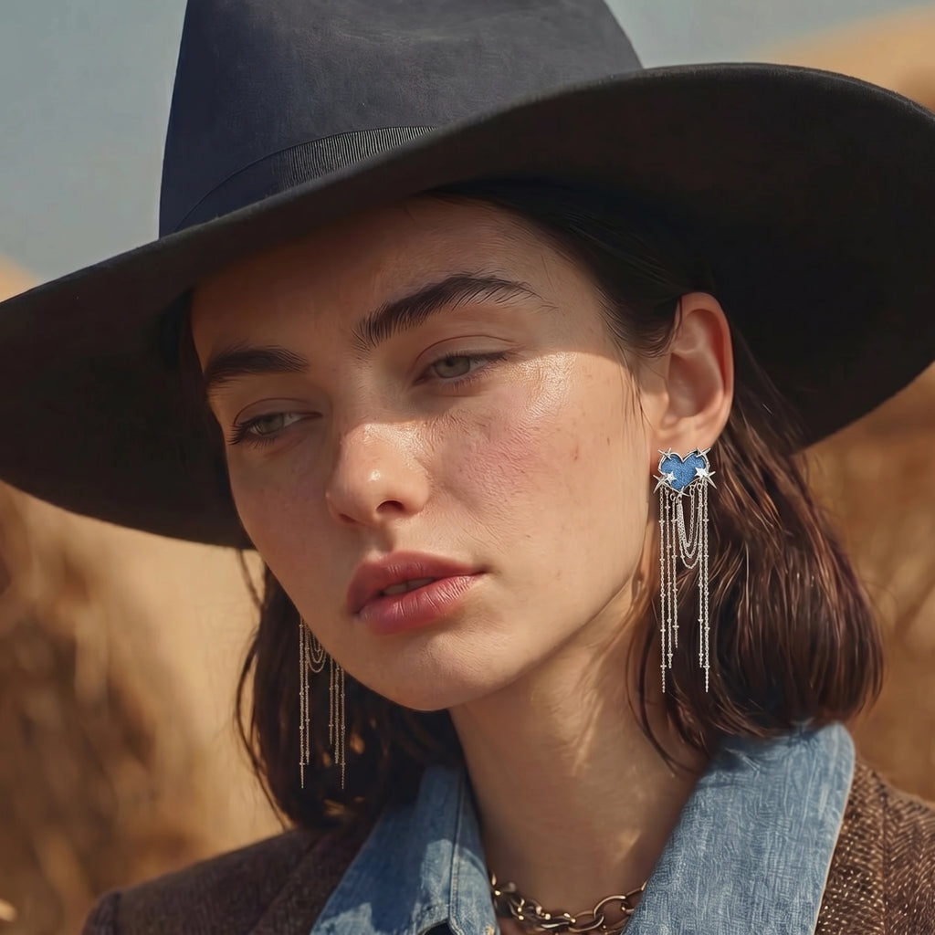 Starfall Heart Earrings